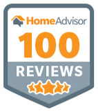 HomeAdvisor 100 Reviews badge
